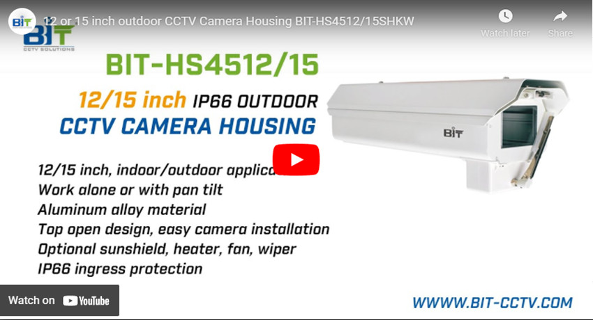 12 O 15 Inch Outdoor Cctv Camera Housing Bit-H4512/15shkw
